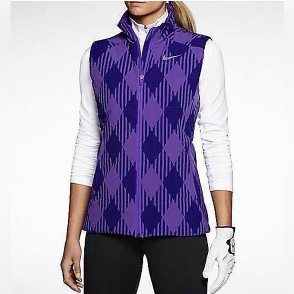 Nike Sport Lady Golf XS Vest Hyper Plum Grape Purple - Picture 1 of 9